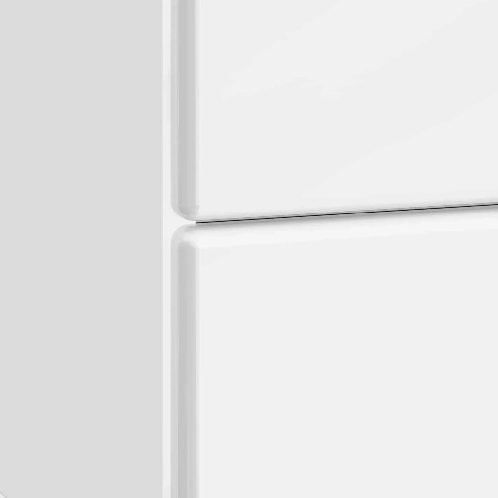 Armadio da Notte con cassetto Bianco Lucido 43 x 34,5 x 47,5 cm 895453