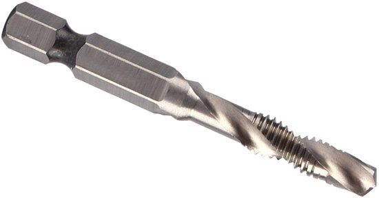 Macchina da forare - Set di punte - Acciaio HSS - Zanca a 7 facce - Trapano a filo - Adatto per lavorazione metallica - Blu - Compatibile con M6