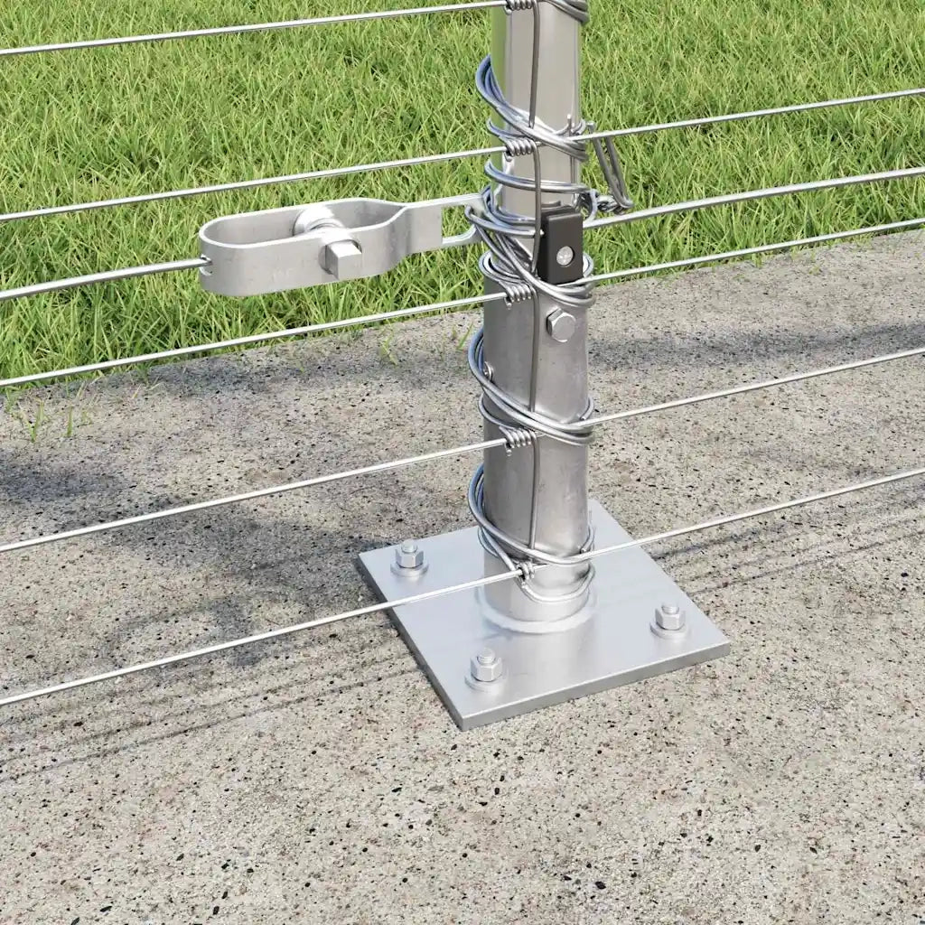 Palo della recinzione Zincato 25 x 1,5 m Acciaio