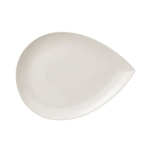 Piatto da portata "goutte" in porcellana 40x30 cm