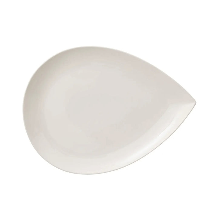 Piatto da portata "goutte" in porcellana 40x30 cm