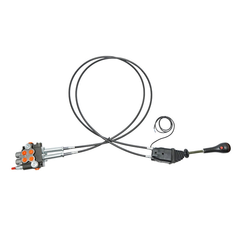 DISTRIBUTORE OLEODINAMICO con joystick, lunghezza cavo 2m, pressione 250 bar portata 40L/min