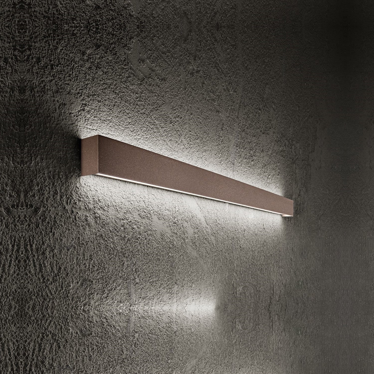 Applique Minimal Rummo Metallo Marrone Metalizzato Led 20W 3000K