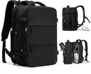Borsa da viaggio grande per donna, borsa a mano, borsa da trekking, borsa sportiva all'aperto impermeabile, borsa da ogni giorno, borsa da scuola, compatibile con laptop da 14 pollici, con tasca per scarpe e tasca per laptop, verde oliva