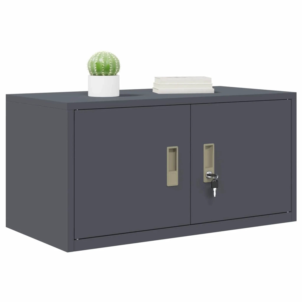 Armadio Antracite 80 x 40 x 40 cm Acciaio