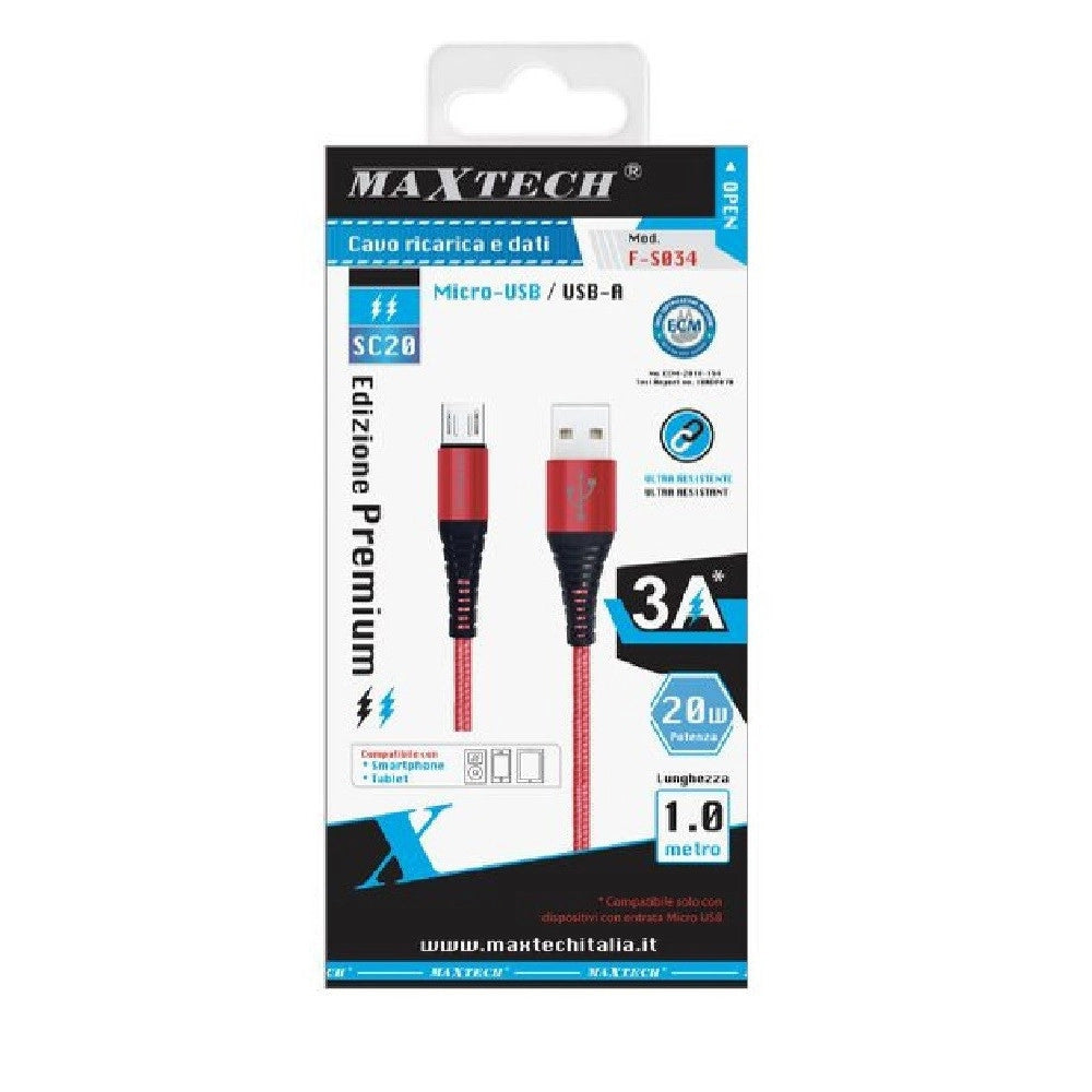 Trade Shop - Cavo Micro Usb A Usb-a Premium Trasferimento Dati Ricarica 1mt Smartphone F-s034 -