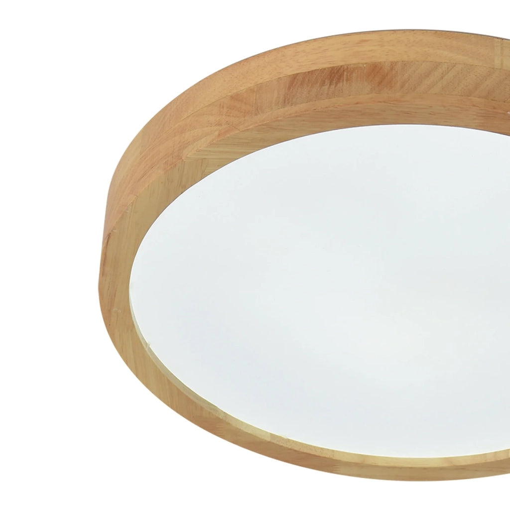 LÚZETE - PLAFONIERA LED 35W REGOLABILE CON TELECOMANDO LEGNO HARALD