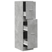 Mobiletto da farmacia multifunzionale 30 x 41 x 118 cm finitura liscia ufficio/ingresso legno ingegnerizzato grigio cemento 02_0050613