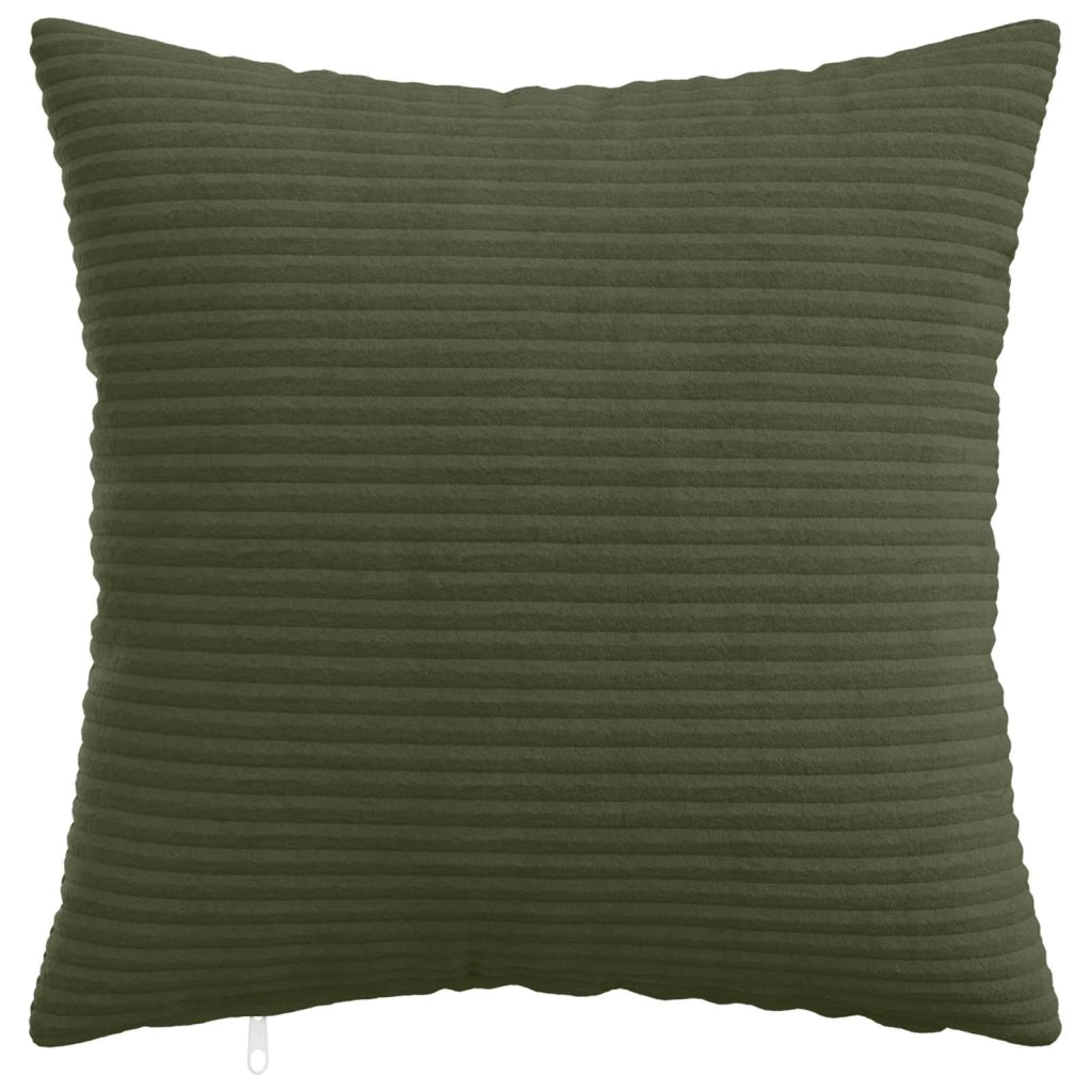 Federa 12 pcs HEERLEN Verde 45 x 45 cm corduroy 910419