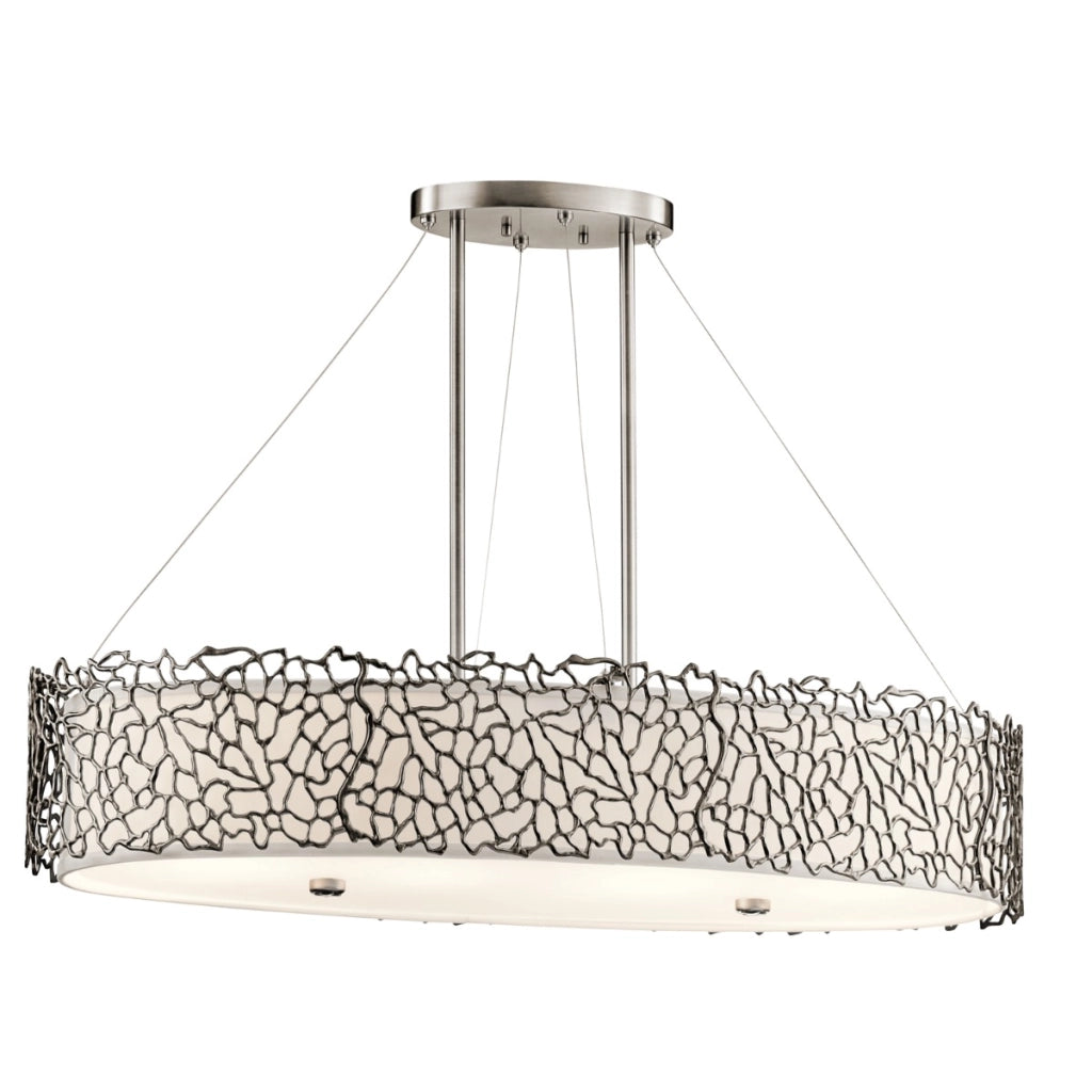 Lampadario classico Silver Coral Pewter 4xE27 60W Kichler