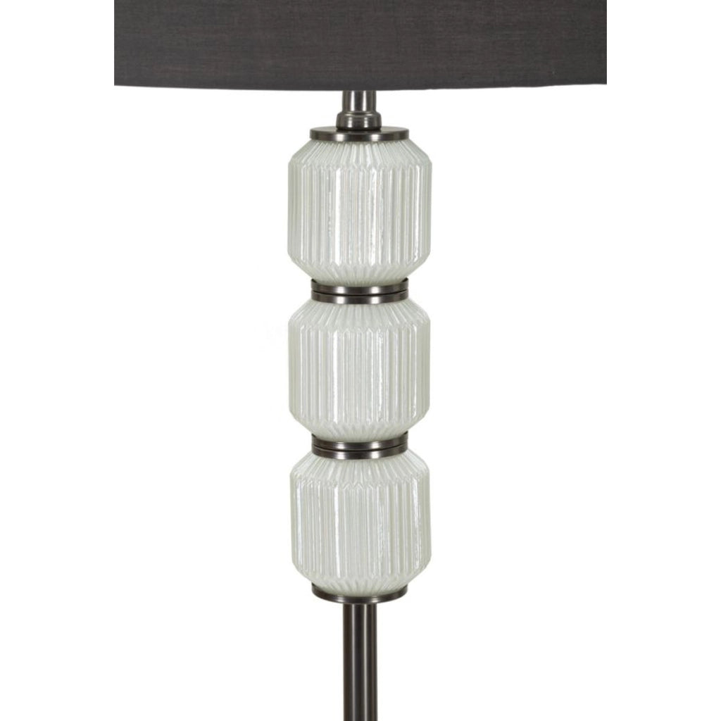Lampada da Terra VKH216, Grigio, Metallo, 42,5x42,5x163 cm
