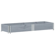 Fioriera | Cassetta per fiori | Vaso da Giardino Grigia 150x50 cm Legno Massello di Pino