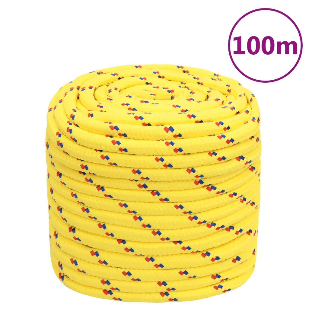 Corda Nautica Gialla 16 mm 100 m in Polipropilene cod mxl 53798