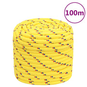 Corda Nautica Gialla 16 mm 100 m in Polipropilene cod mxl 53798