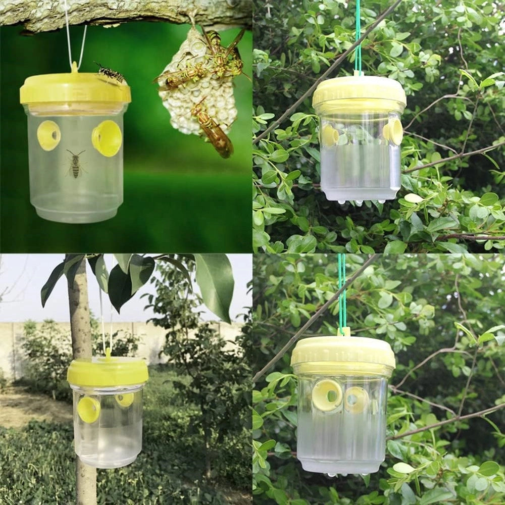 Trade Shop - Set 6 Pz Trappola Per Vespe Calabroni Insetti Da Appendere Balcone Giardino 020176 -