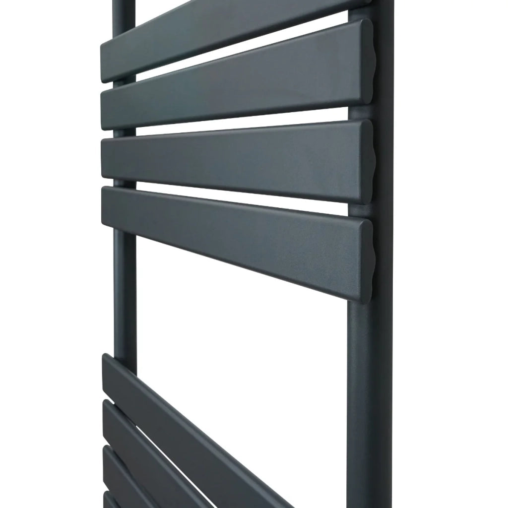 Radiatore per asciugamani design a pannello piatto 1200 x 450 mm per bagno ad incasso  Grigio Antracite