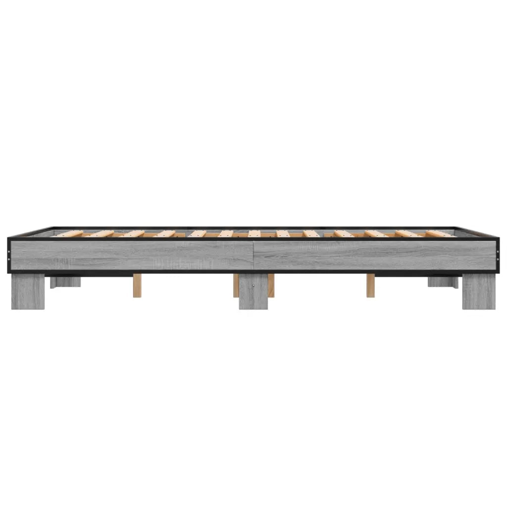 Giroletto Grigio Sonoma 140x200 cm in Legno Multistrato Metallo