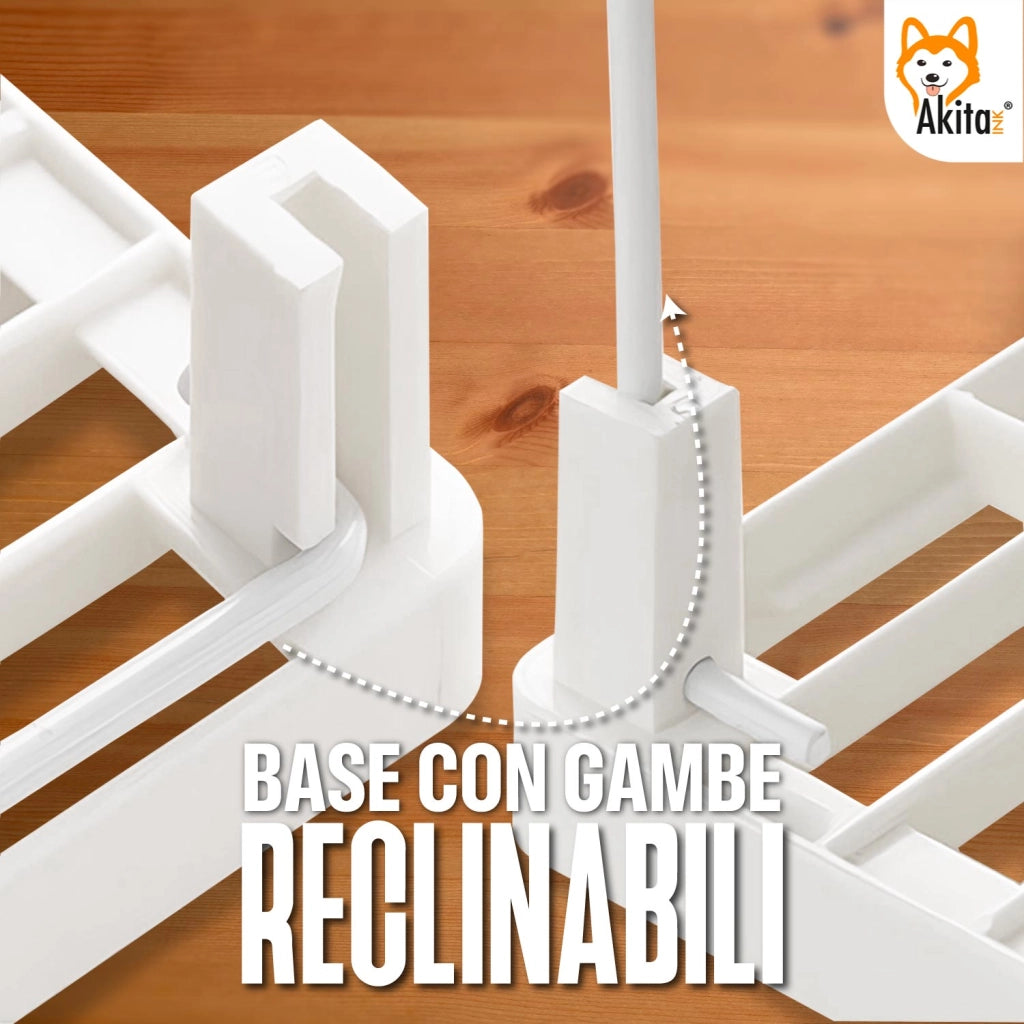 Set 4 Scaffali Portaspezie Akitaink Impilabili Bianchi