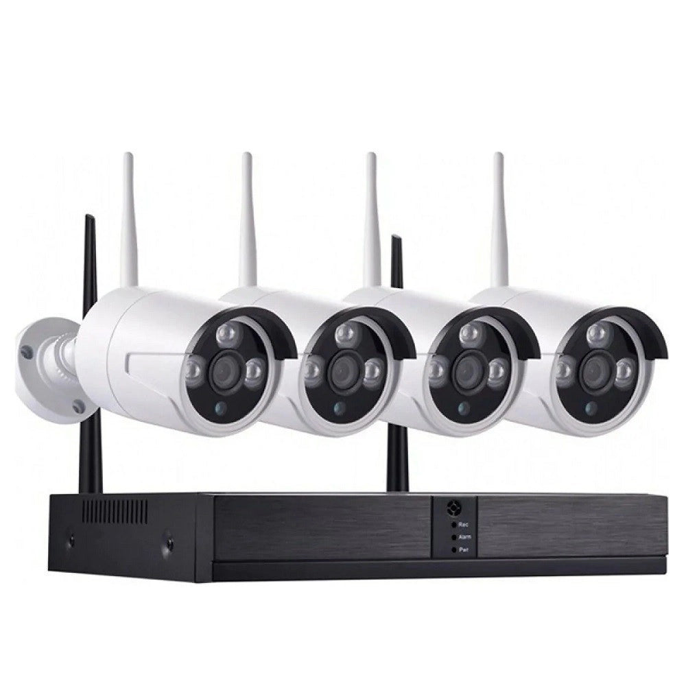 Trade Shop - Set Sistema Di Sorveglianza Registrazione 4k Hd Telecamera 4 Canali Cctv Q-s4pro -