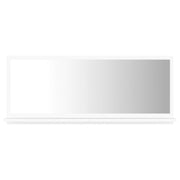 Specchio da Bagno | Specchio decorativo Bianco 90x10,5x37 cm in Legno Multistrato