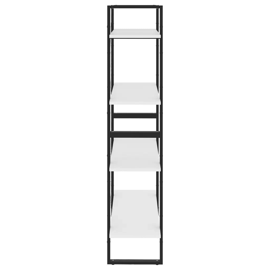 Libreria a 4 Ripiani Bianca 80x30x140 cm in Truciolato cod mxl 20871