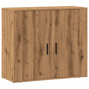 Credenza cassettiera cassettiera mobile contenitore organizer cucina soggiorno realizzato artigianalmente 80 x 33 x 70 cm derivati ​​del legno marrone 02_0030822