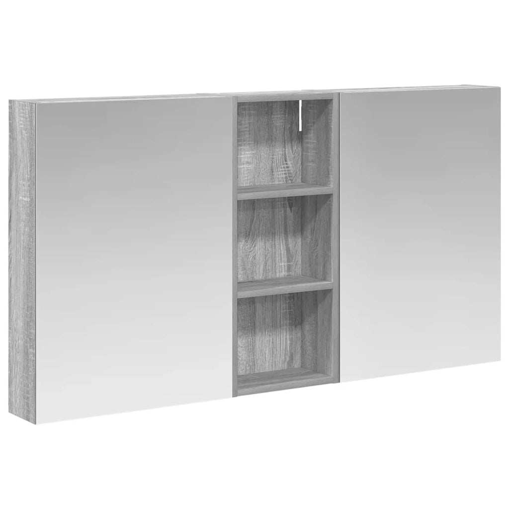 Set di Armadi da Bagno | Armadio da bagno con lo scaffale 3 pz 130 x 14,5 x 70 cm