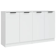 Credenze 2 pz | Madia | Buffet da pranzo | Armadio da pranzo Bianche 60x30x70 cm in Legno Multistrato