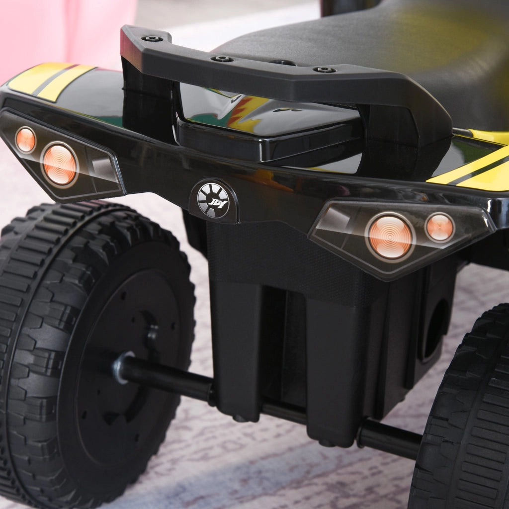 Quad per Bambini a Spinta Manuale con Suoni Integrati Giallo