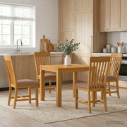 Set da pranzo 5 pz Grigio Legno di Quercia Massello 3430338