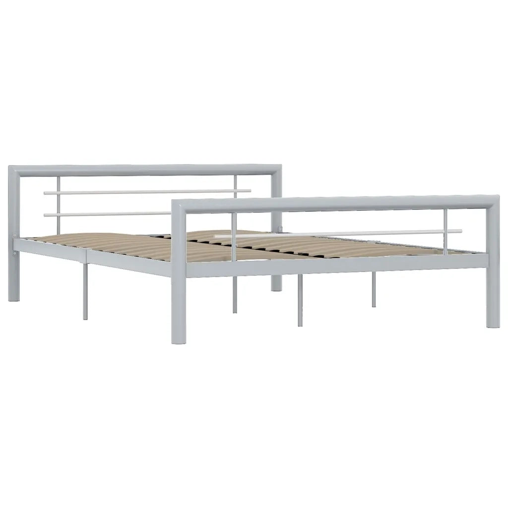 Giroletto Grigio e Bianco in Metallo 160x200 cm