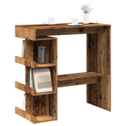 vidaXL Tavolo Bar con Ripiani Legno Antico 100x50x101,5 cm Truciolato