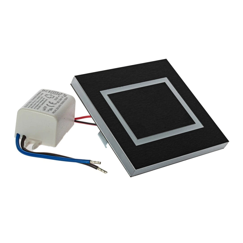 Luce scala incasso Eko-Light EVRA LED 0,6W 3000K nero