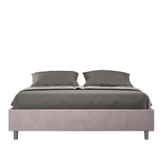Letto Sommier imbottito Matrimoniale 160x200 cm Azelia - Senza rete,Glicine,Microfibra