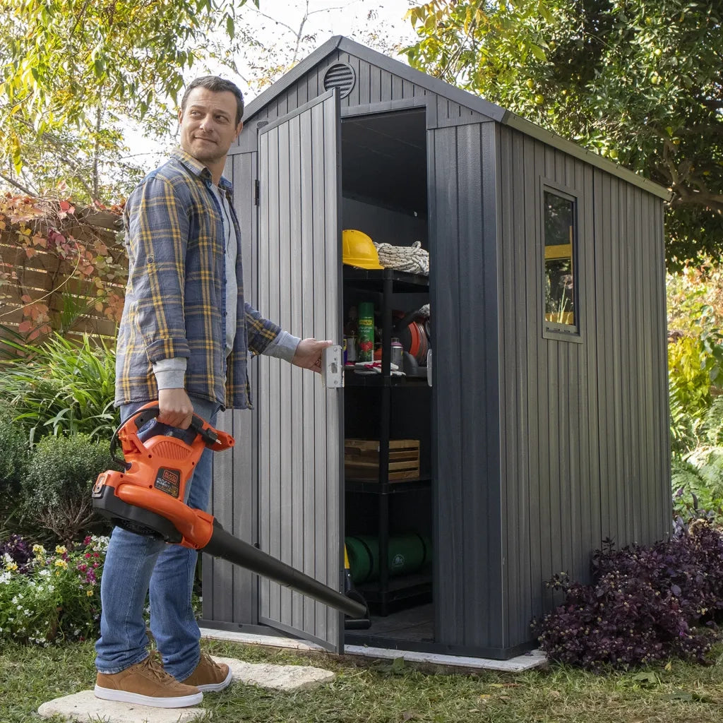Keter Casetta da Giardino Darwin 46 Aspetto Legno Grigio 432439