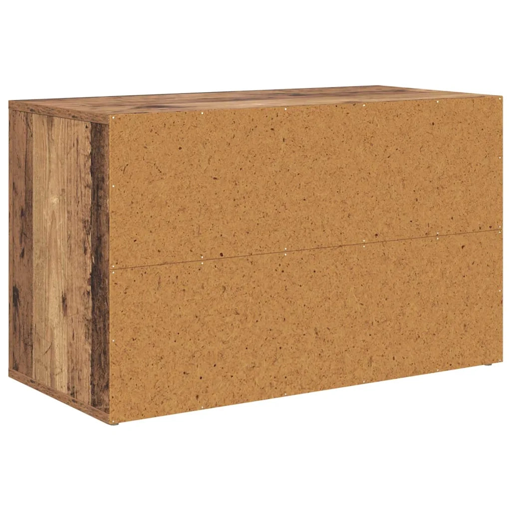 Scarpiera-Scaffale per scarpe Legno vecchio 75 x 35 x 45 cm Legno multistrato