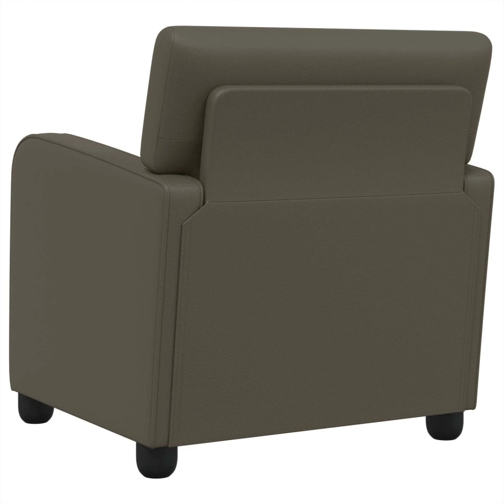 Poltrona Grigio Similpelle 42043429