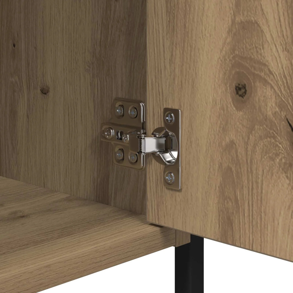 Armadio da Notte 2 pcs Rovere artigianale 40 x 42 x 60 cm