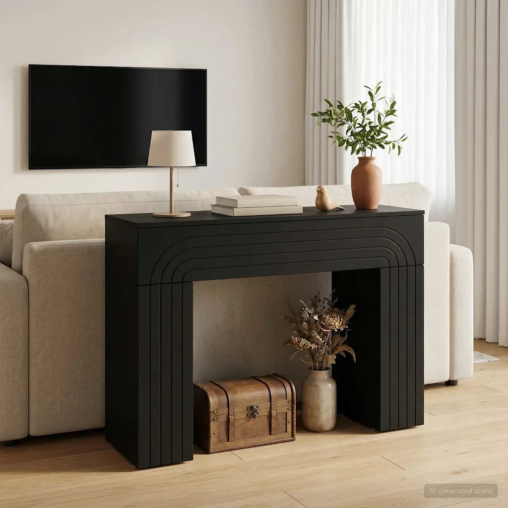 Tavolino da salotto Nero 102 x 35 x 75 cm Legno ingegnerizzato 899928