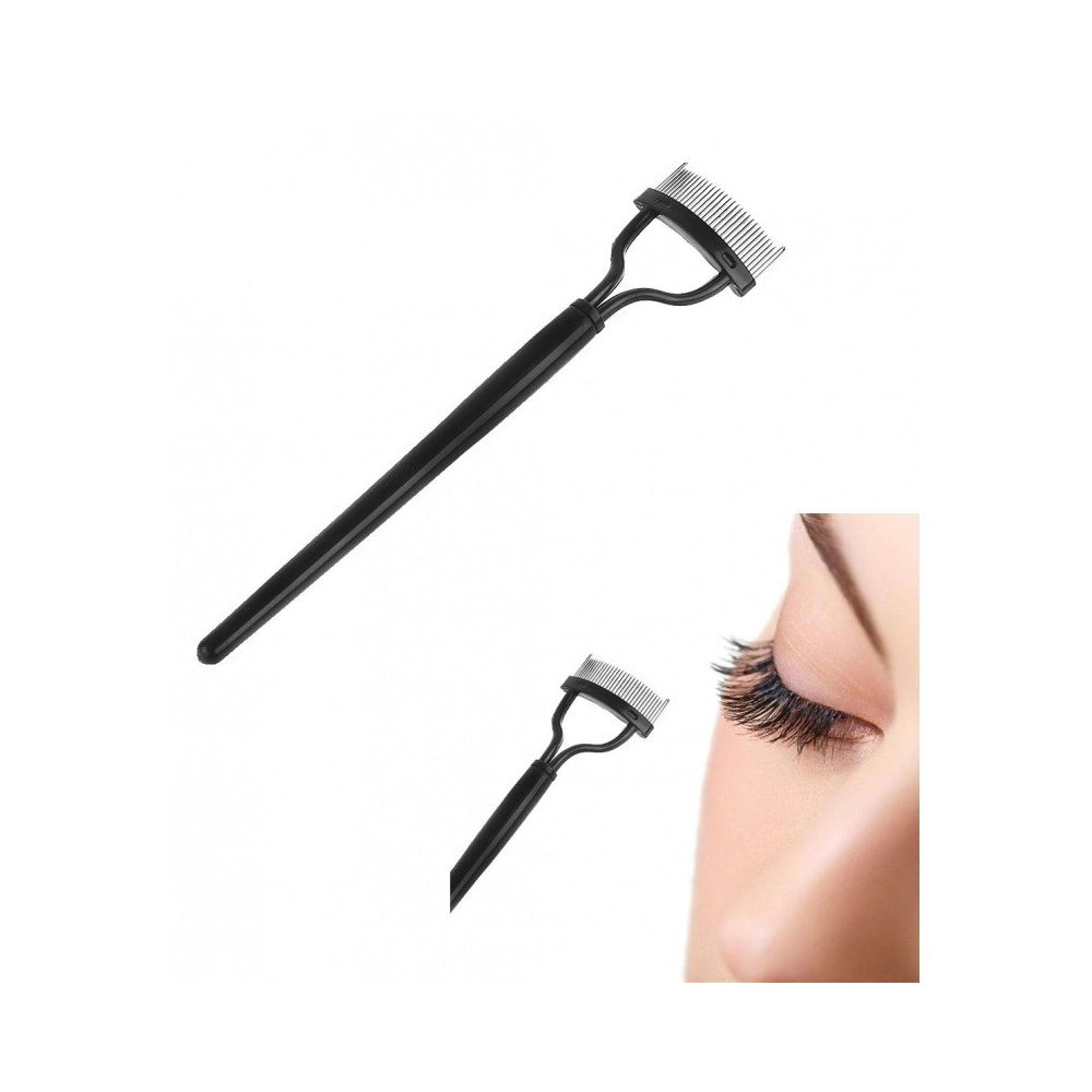 Trade Shop - Pettine Applicatore Guida Ciglia Make-up Trucco Donna Punte In Acciaio Mascara -