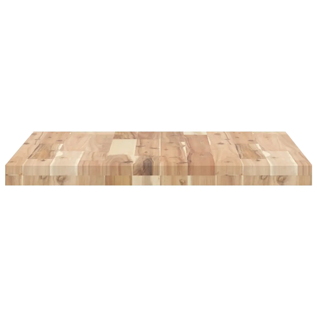 Piano Tavolo Quadrato 60x60x4 cm in Legno Massello di Acacia