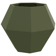 Fioriera | Cassetta per fiori | Vaso Verde oliva 75 x 75 x 60 cm Acciaio