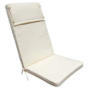 Cuscino Real Alto 113x49x4 cm in Poliestere Ecrù