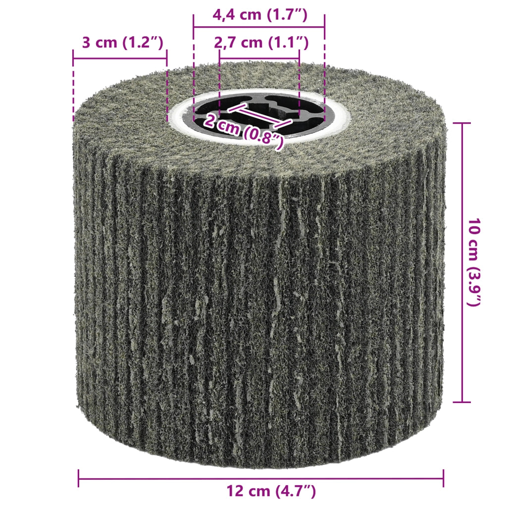 Rulli da levigatura 3 pcs 600 Grit Fibra Sintetica