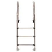 Scaletta per Piscina 3 Gradini in Acciaio Inox 304 120 cm 91733