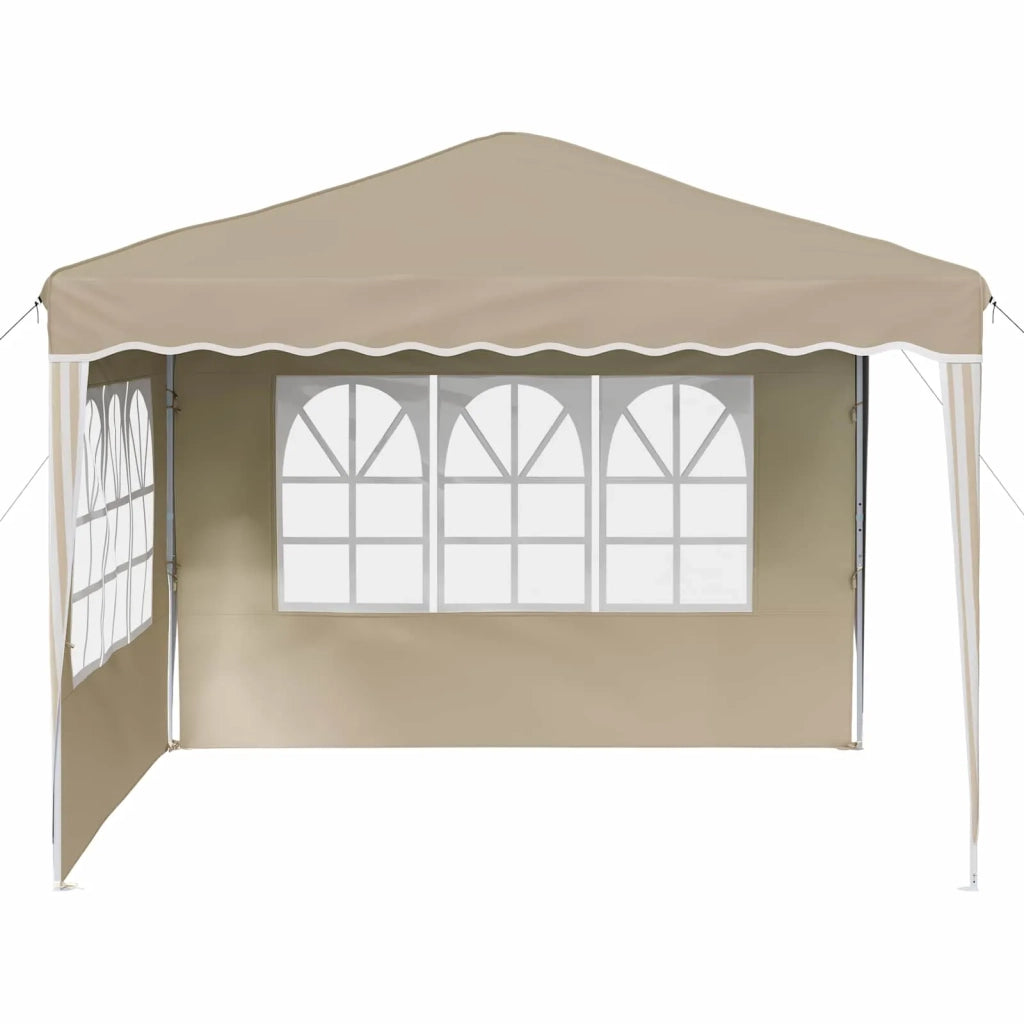 Tenda per feste a pop-up-Gazebo Crema 288 x 288 x 245 cm 608431