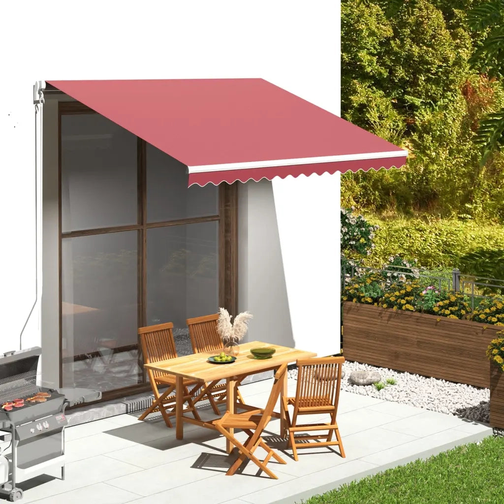 Tessuto di Ricambio per Tenda da Sole Rosso Borgogna 3,5x2,5 m cod mxl 57954