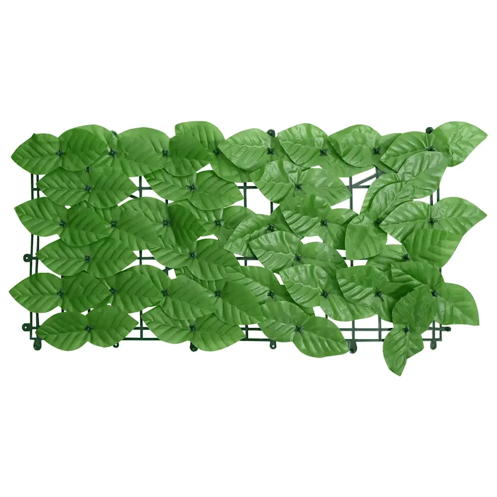 Paravento da Balcone-Pannello per balcone con Foglie Verdi 400x100 cm