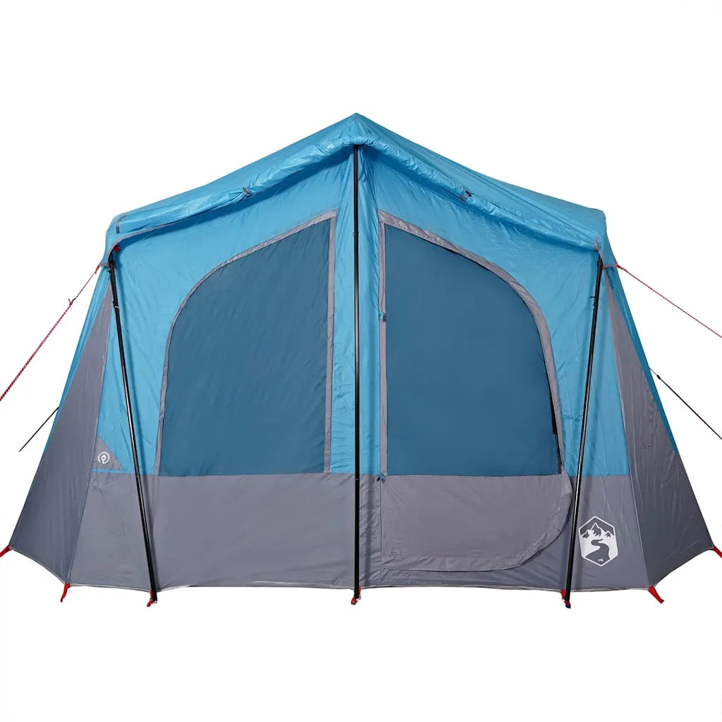 Tenda da Campeggio | Tenda Familiare a Cabina per 5 Persone Blu Impermeabile