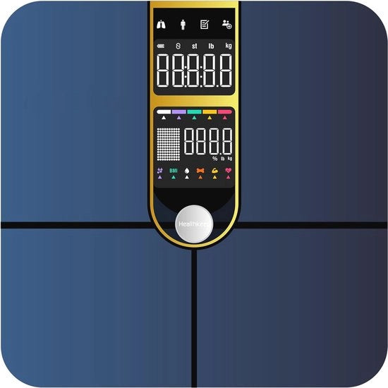 Ponderale con tecnologia Bluetooth e schermi VA dual - 16 dati antropometrici e monitor del battito cardiaco - fino a 180 kg